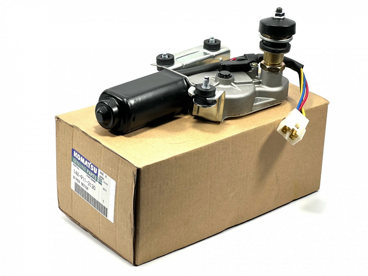 14X-911-3130 Мотор стеклоочистителя правый  KOMATSU 14X-911-3130 Мотор стеклоочистителя правый  KOMATSU
