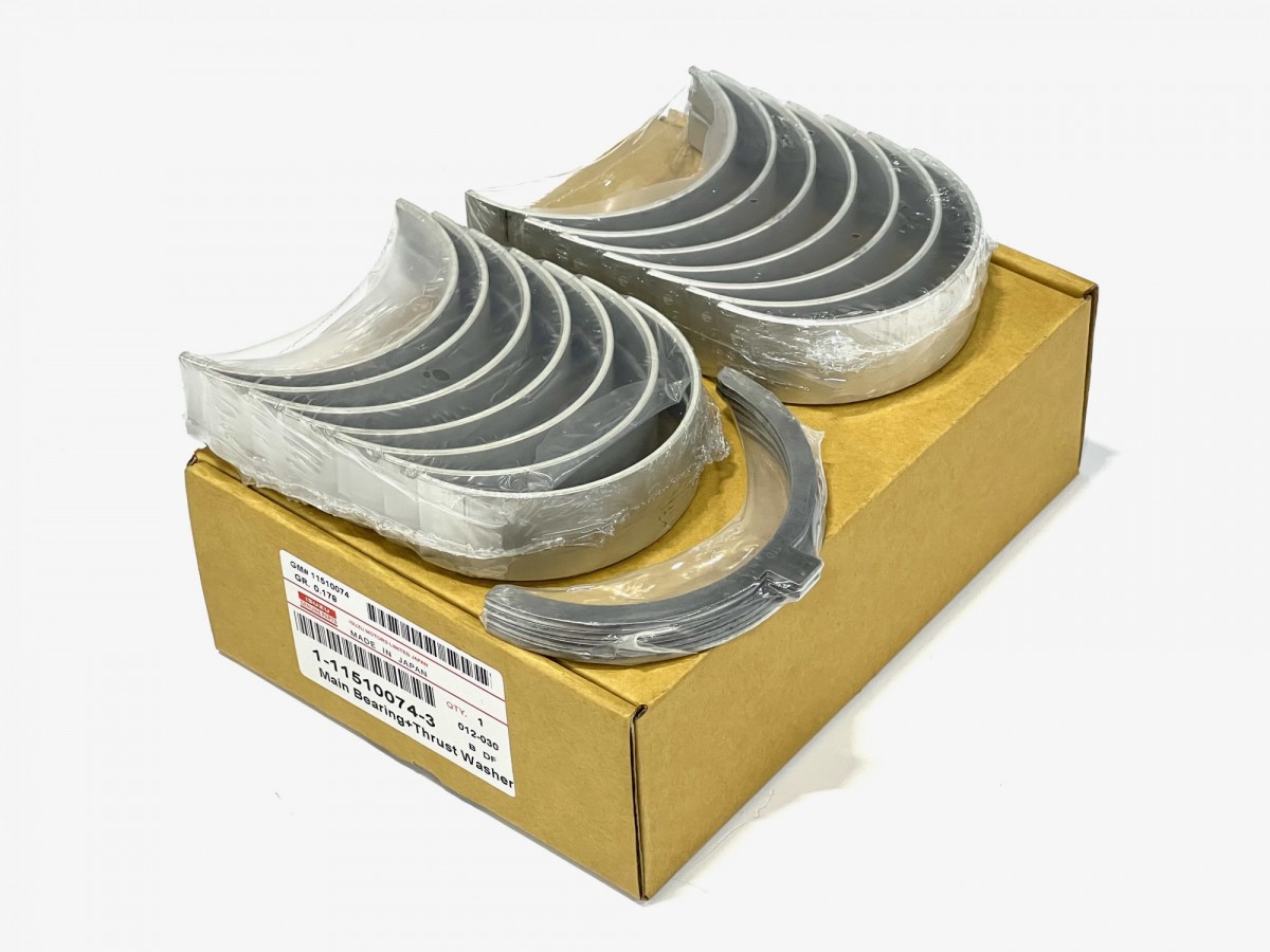 1115100743 Вкладыши коренные STD комплект на двигатель ORIGINAL 1115100740 ISUZU 1115100743 Вкладыши коренные STD комплект на двигатель ORIGINAL 1115100740 ISUZU