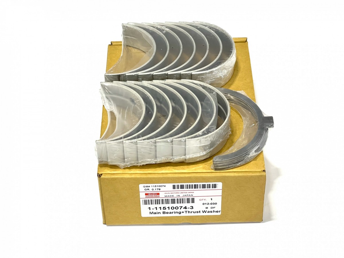 1115100743 Вкладыши коренные STD комплект на двигатель ORIGINAL 1115100740 ISUZU 1115100743 Вкладыши коренные STD комплект на двигатель ORIGINAL 1115100740 ISUZU