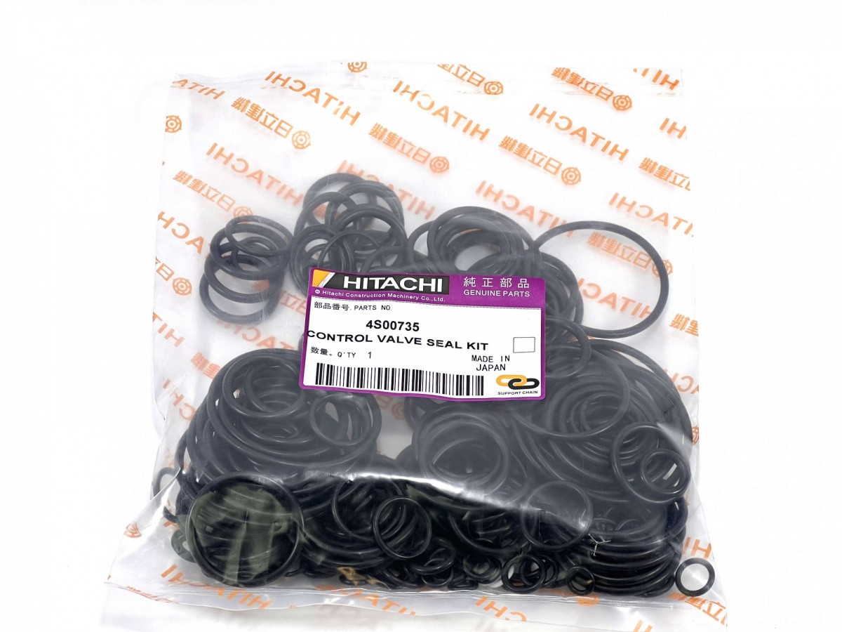 4S00735 Набор уплотнений для ремонта гидрораспределителя ZX330 HITACHI 4S00735 Набор уплотнений для ремонта гидрораспределителя ZX330 HITACHI