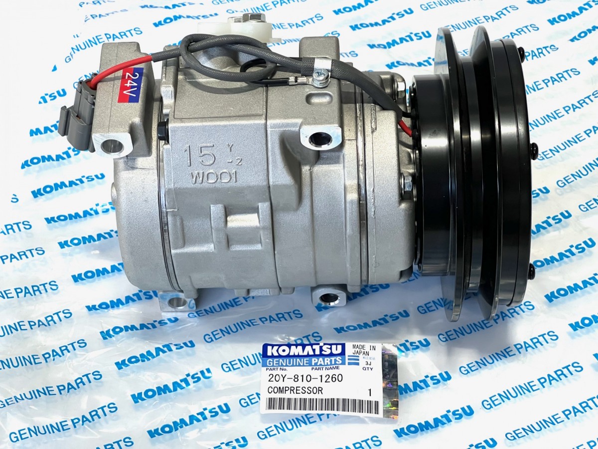 20Y-810-1260 Компрессор кондиционера 20Y-979-6121 KOMATSU 20Y-810-1260 Компрессор кондиционера 20Y-979-6121 KOMATSU
