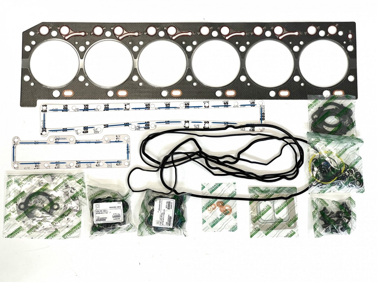 6745-K1-1100 Набор прокладок двигателя SAA6D114E-3 4089978, 5579030 KOMATSU 6745-K1-1100 Набор прокладок двигателя SAA6D114E-3 4089978, 5579030 KOMATSU
