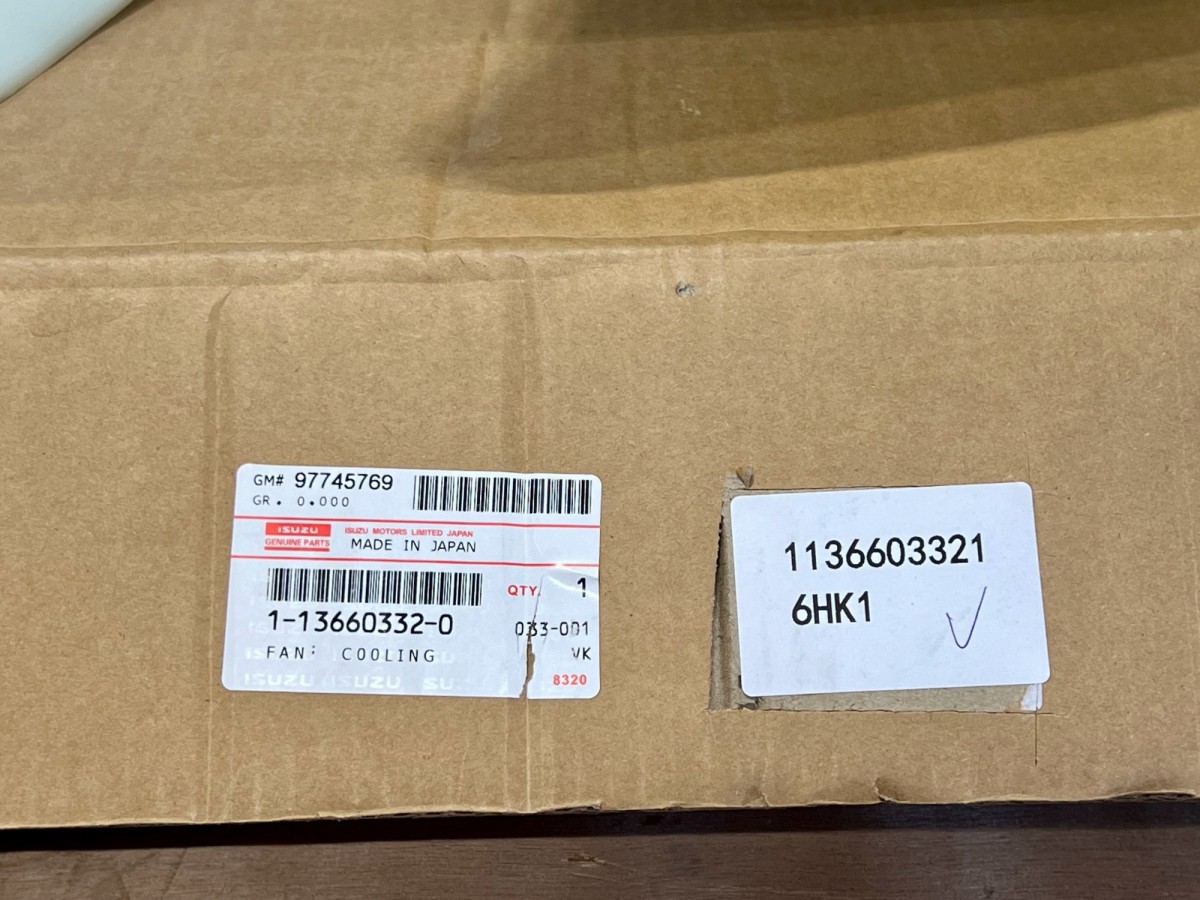 1136603321 Крыльчатка вентилятора ISUZU 1136603321 Крыльчатка вентилятора ISUZU