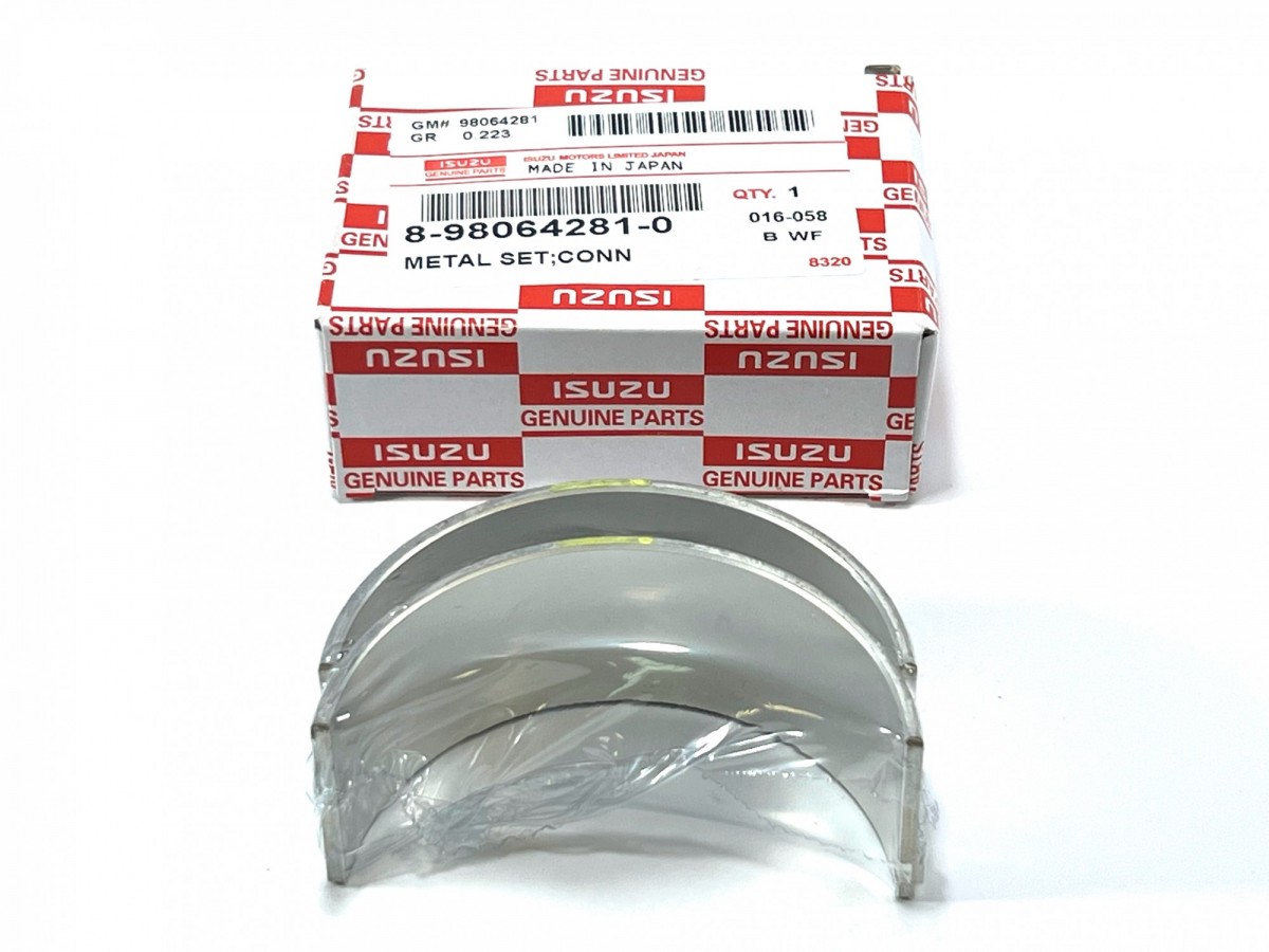 8980642810 Вкладыши шатунные (желтые) (разнесенные замки) ORIGINAL ISUZU 8980642810 Вкладыши шатунные (желтые) (разнесенные замки) ORIGINAL ISUZU