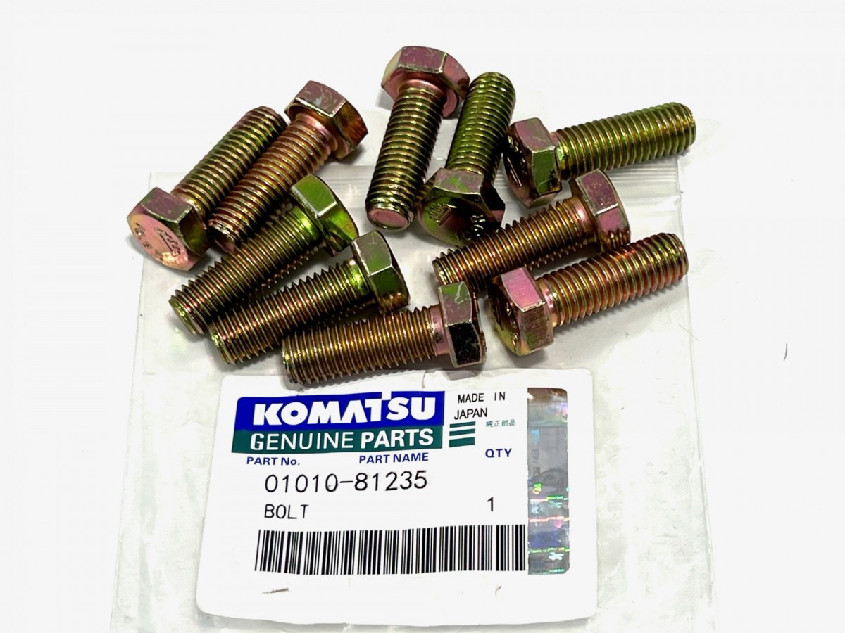 01010-81235 Болт 01010-51235 KOMATSU 01010-81235 Болт 01010-51235 KOMATSU