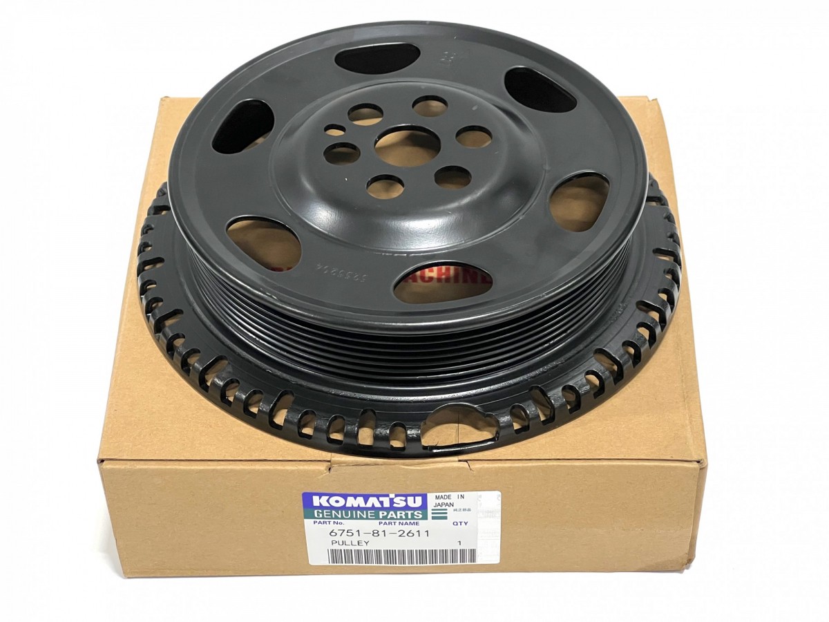 6751-81-2611 Шкив коленвала 6751-81-2612 KOMATSU 6751-81-2611 Шкив коленвала 6751-81-2612 KOMATSU