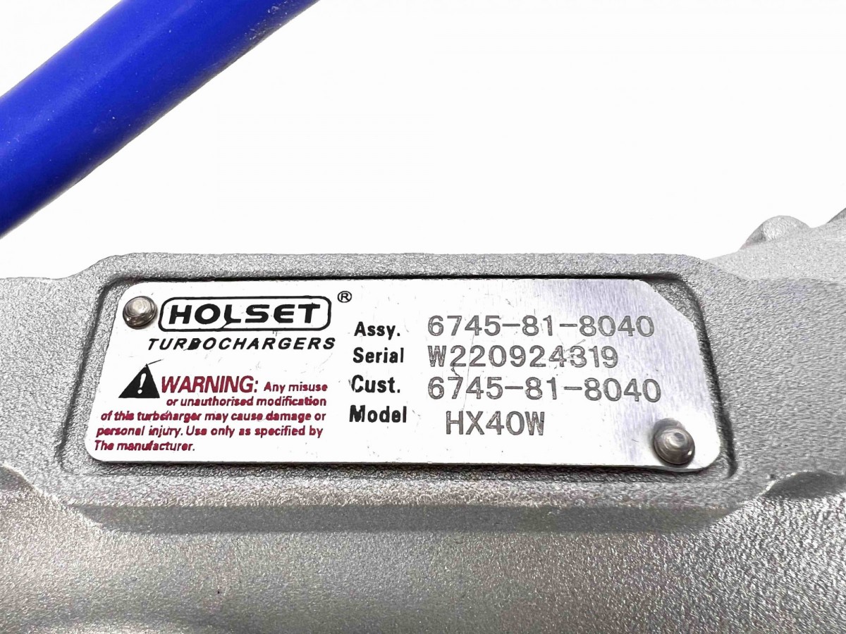 6745-81-8040 Турбокомпрессор 4046107 HOLSET KOMATSU - купить в