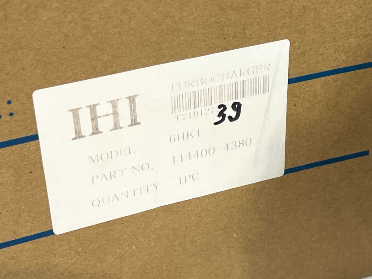 1144004380 Турбокомпрессор IHI ISUZU 1144004380 Турбокомпрессор IHI ISUZU