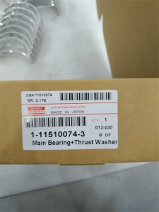 1115100743 Вкладыши коренные STD комплект на двигатель ORIGINAL  ISUZU